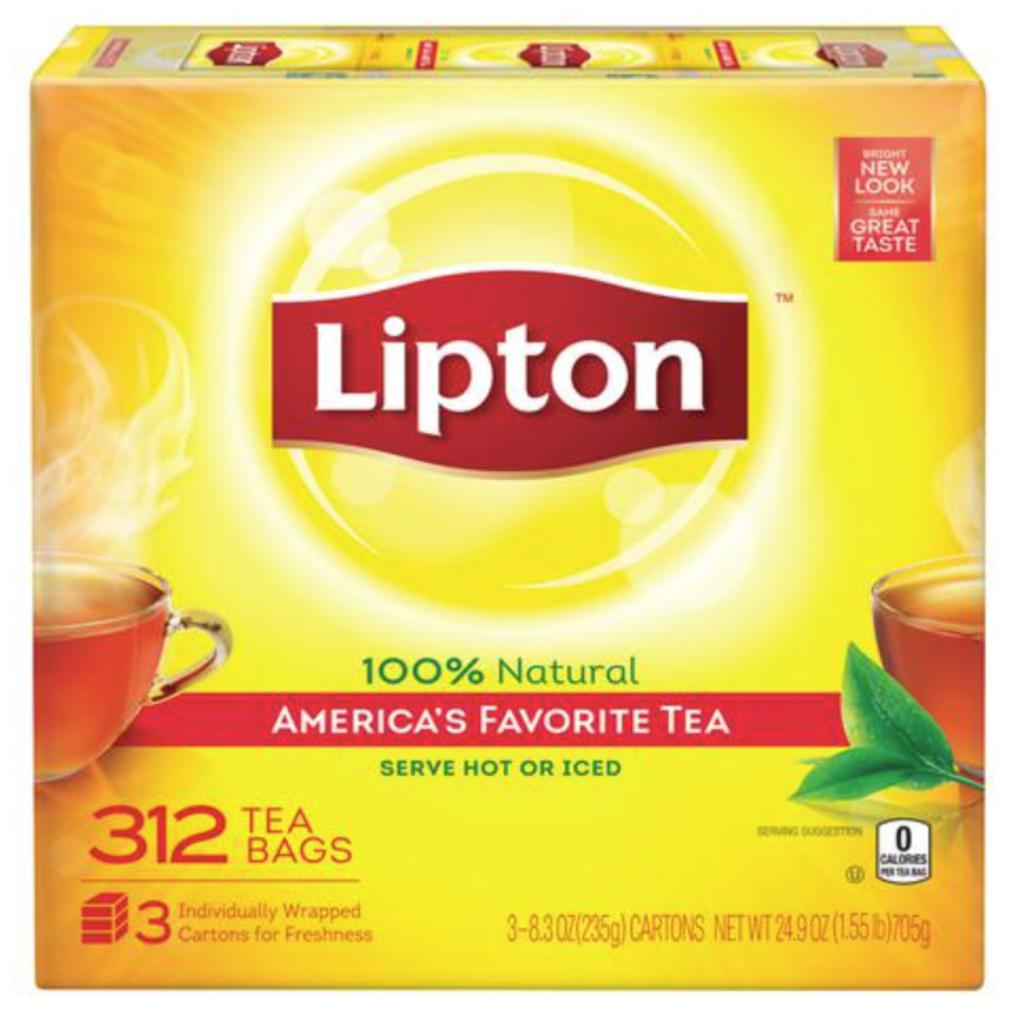 Lipton Bolsitas de Té Negro Etiqueta Amarilla 312 Unidades / 2.2 g / 0.07 oz