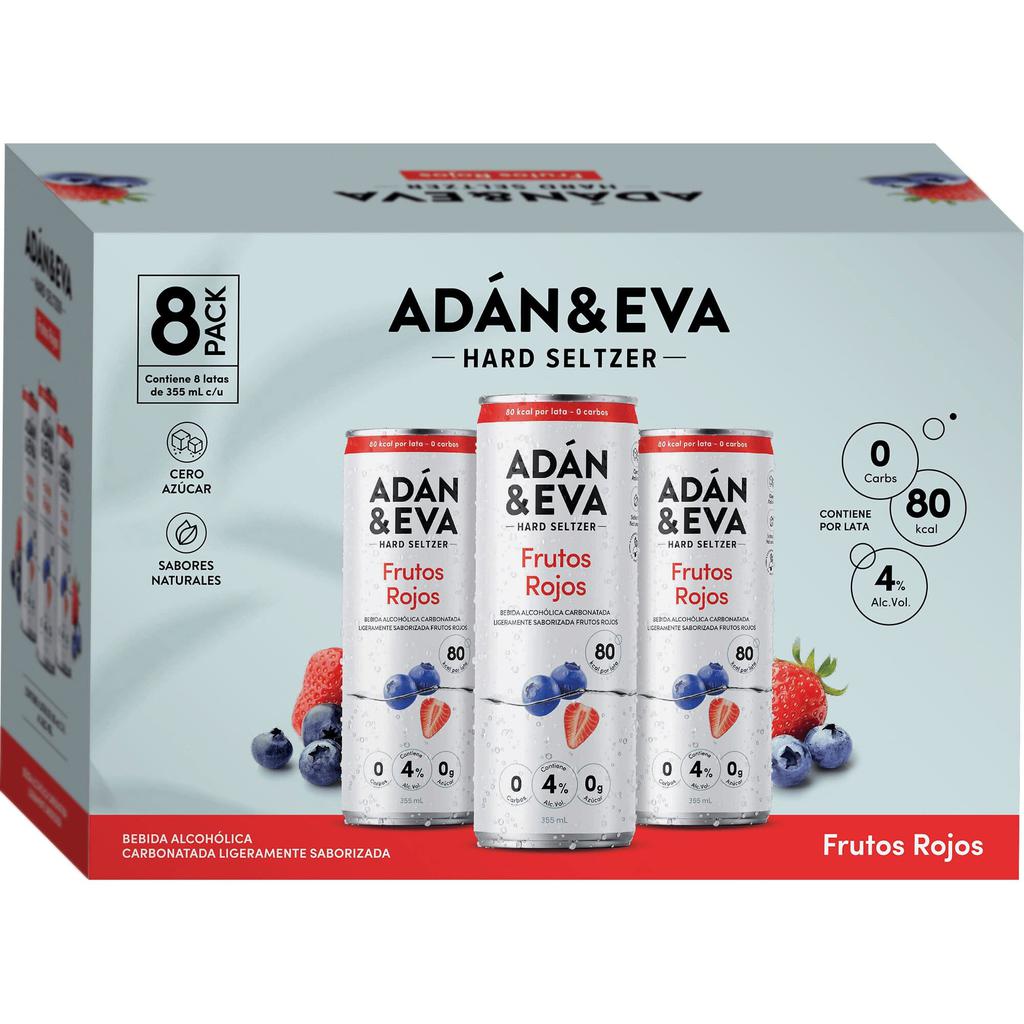 Adán y Eva Frutos Rojos 8 Unidades / 355 ml