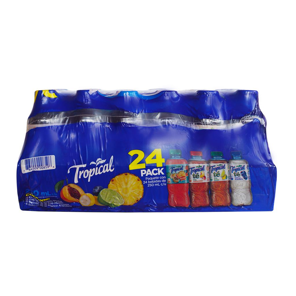 Tropical Surtido Bebidas de Frutas y Té Frío 24 Unidades / 250 ml / 8.80 oz