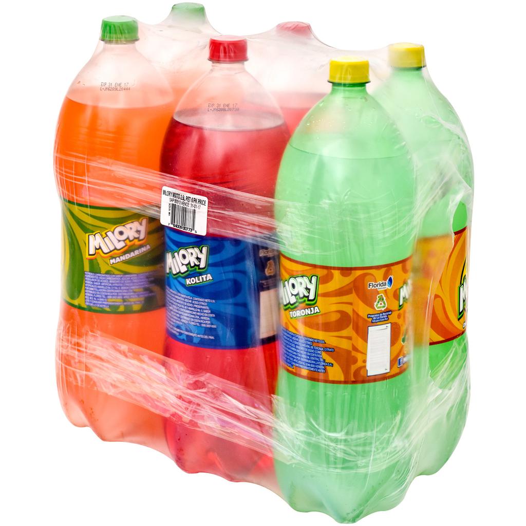 Milory Bebida Gaseosa Surtida 6 Unidades /2.5 lt