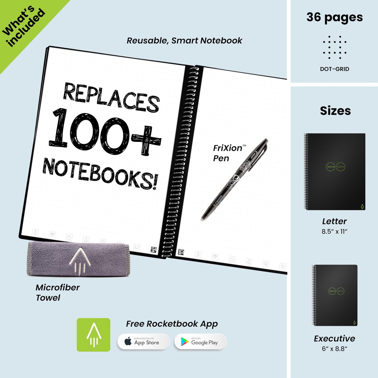 Rocketbook Core Cuaderno Inteligente Reutilizable