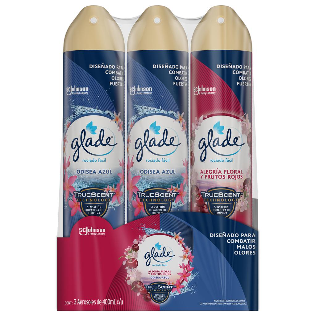 Glade Aerosol Aromatizante Surtido 3 Unidades / 400 mL / 13.52 oz
