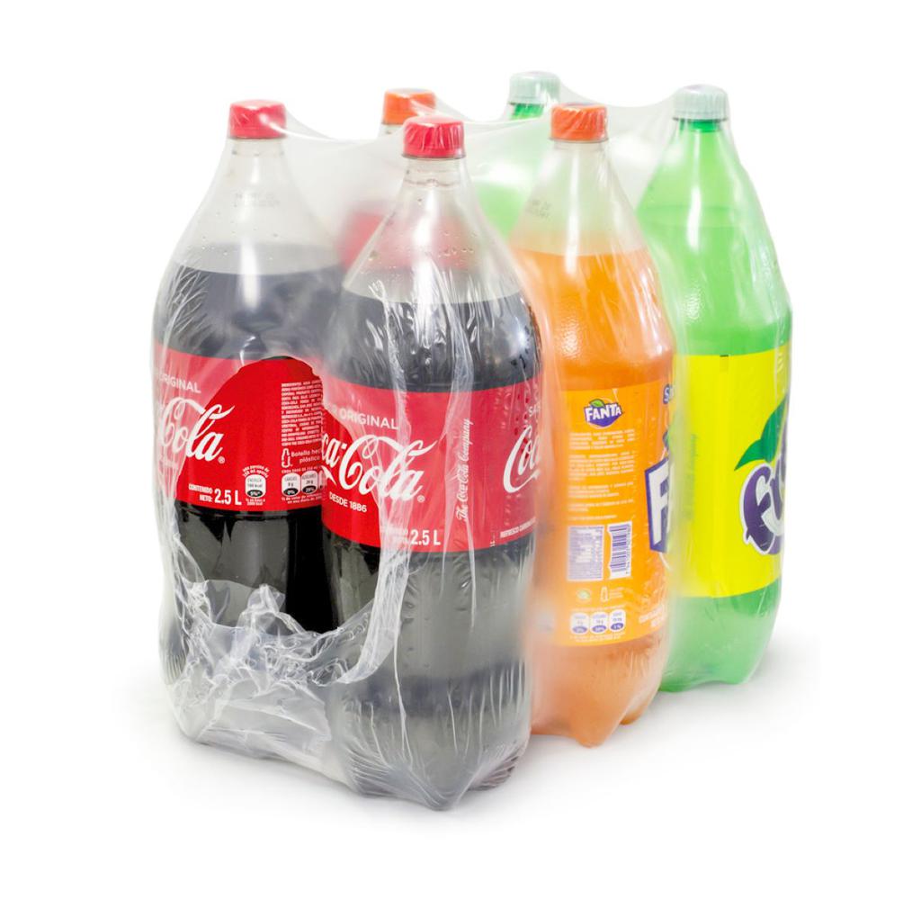 Fanta Coca Cola Bebidas Gaseosas con Sabores Variados 6 Unidades / 2.5 L / 88 oz