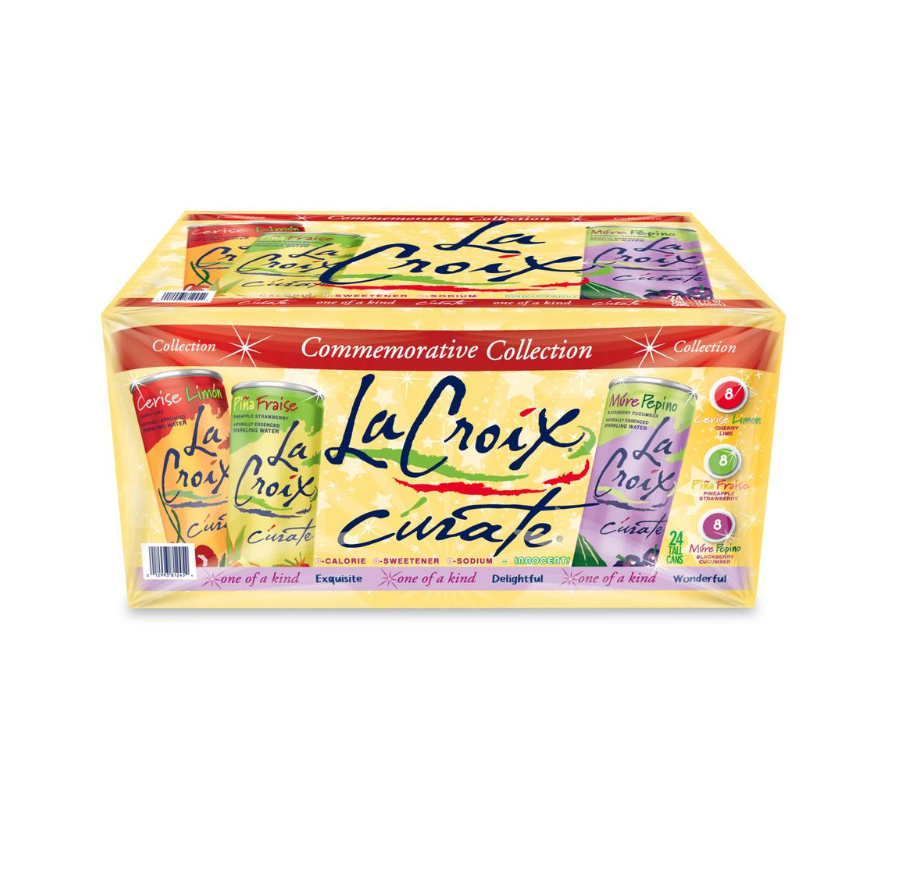 La Croix Curate Variedad de Agua Saborizada 24 Unidades / 355 mL / 12 oz
