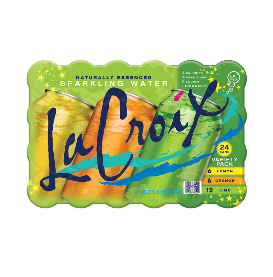 La Croix Agua Mineral con Gas de Sabores Variados 24 Unidades / 335 mL / 12 oz