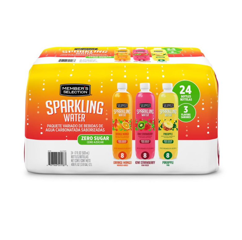 Member's Selection Agua con Gas de Sabor a Frutas Cero Azúcar 24 Unidades / 503 mL / 17 oz