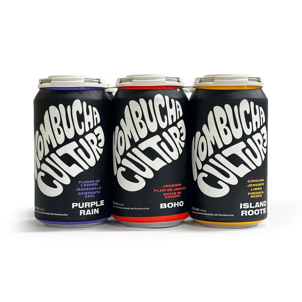Kombucha Culture Sabores Surtidos 6 Unidades / 330 mL / 11 oz