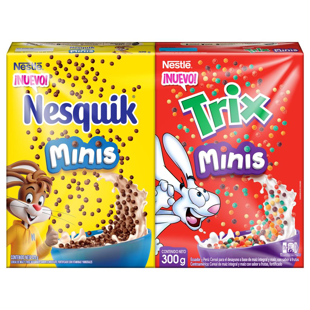 Nesquik Mini Cereales 320 g + Trix 300 g