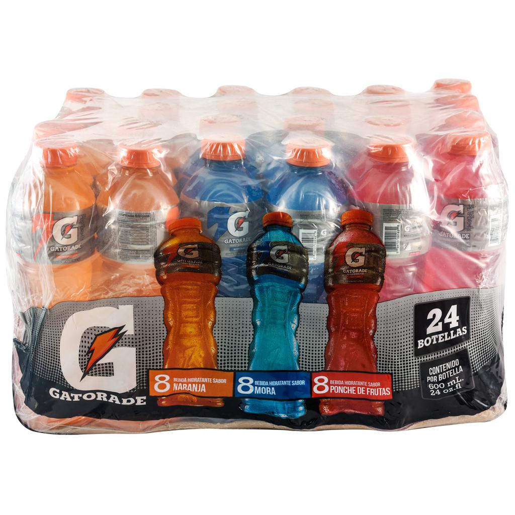 Gatorade Bebida Hidratante Sabores Surtido 24 Unidades / 600 ml / 21.11 oz