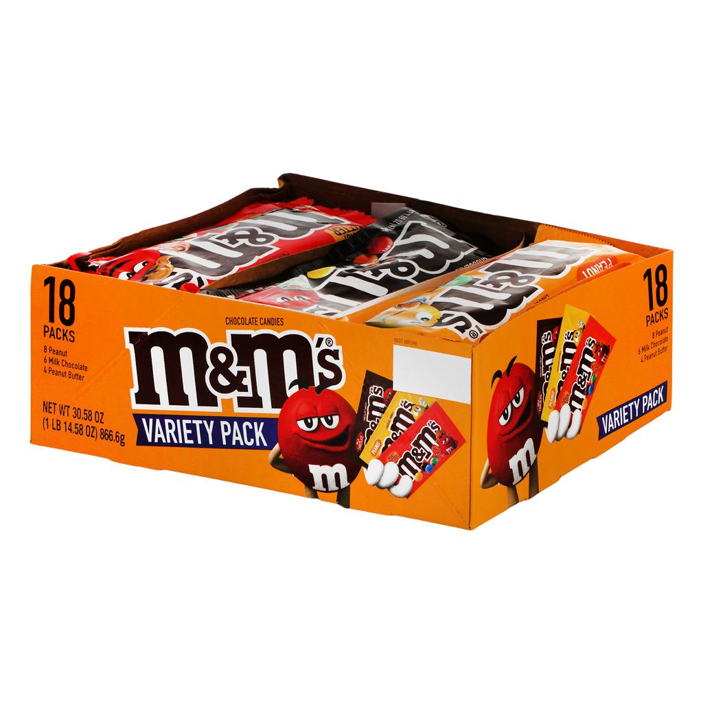 Mars M&M's Paquetes Variados 18 Unidades